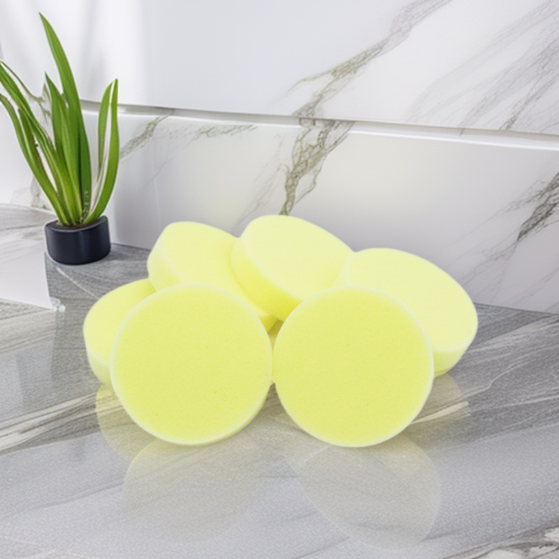 도매 고밀도 세차 닦기 왁싱 가장자리를 닦는 스폰지 청소 도금 웨이퍼 모양의 스폰지 오일 연마 스폰지