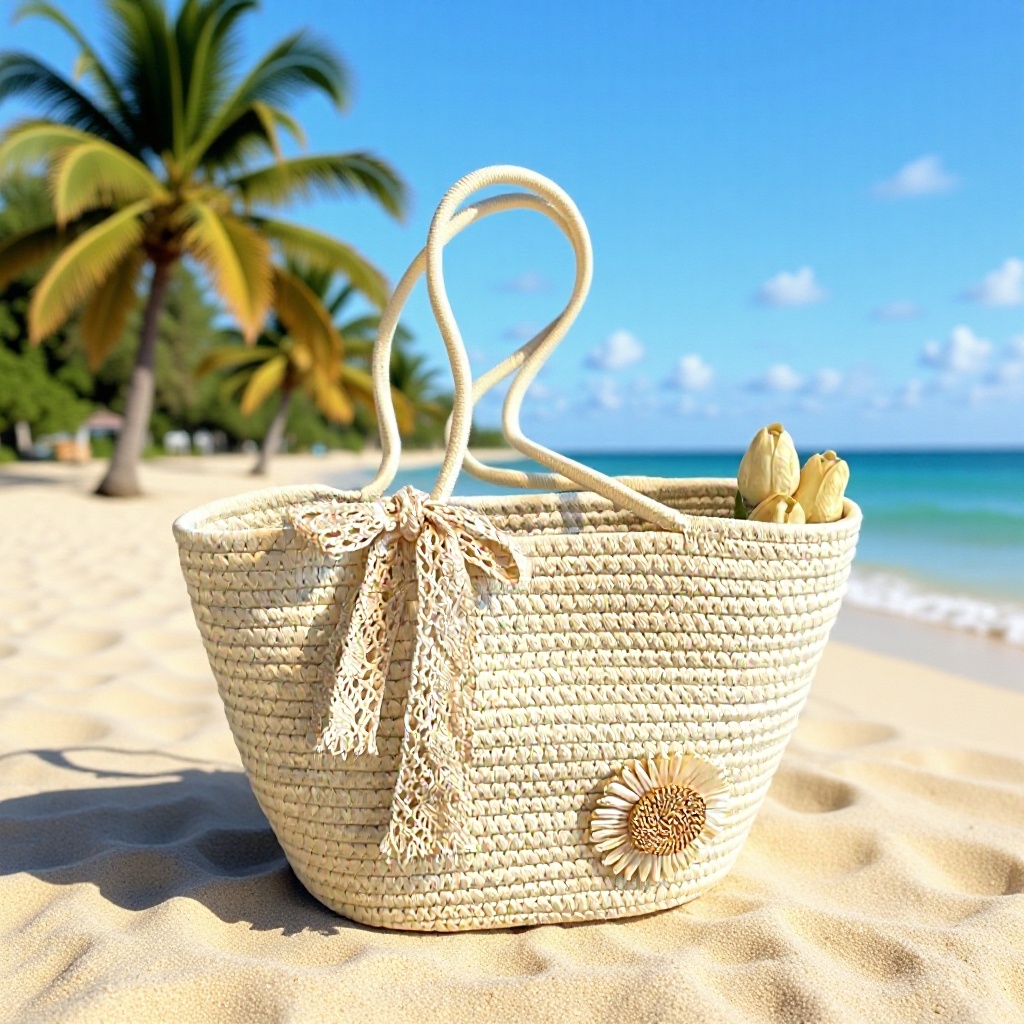 대용량 핸드메이드 가방 토트 크로스백 여성용 ins 휴가 가방 2026 핸드백 한국 스타일 통근 가방