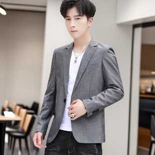 2025 New Casual Suit for Men, Korean Style Slim Fit Men's Suit, Men's Jacket in Stock, Dropshipping, Casual and Fashionable