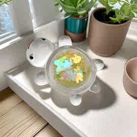 新款夜光亚克力亮片乌龟 diy手机壳钥匙扣桌面摆件潮玩饰品对对碰