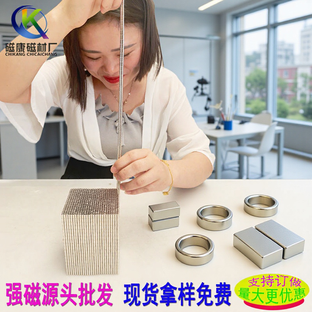 厂家批发磁铁圆形方形环形打孔钕铁硼磁钢异形铁片永磁强磁磁石
