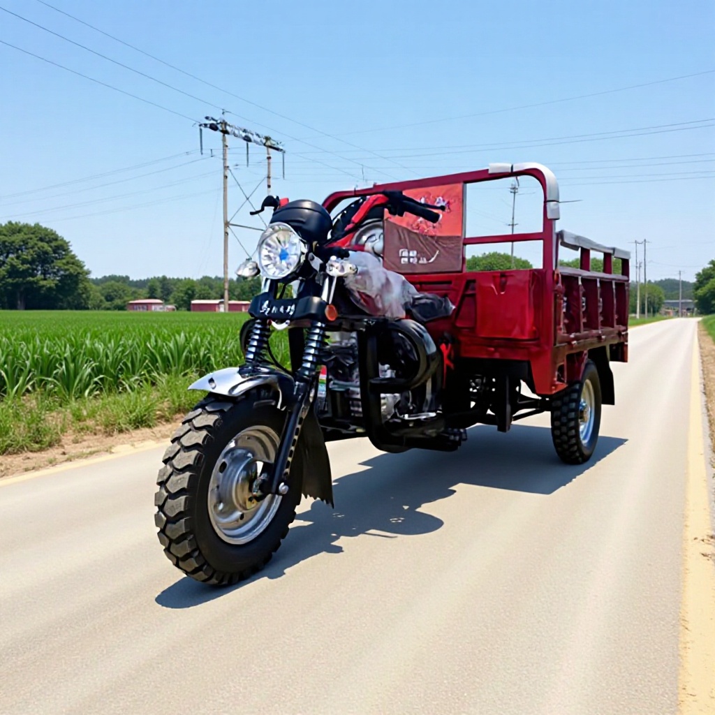 汽油摩托三轮车 工地运输带高低速自卸车 燃油三轮农用粮食运输车