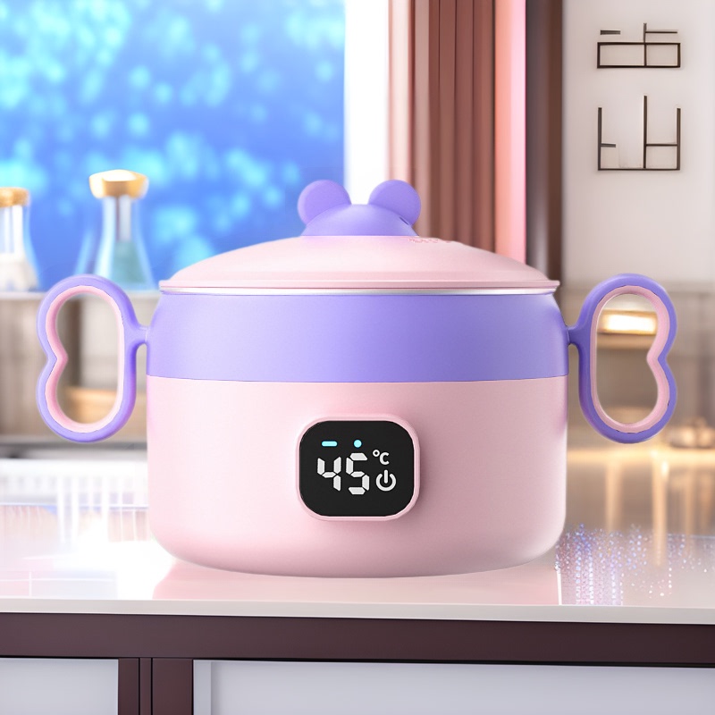 Thermostatic Bowl for Infants and Young Children, Baby-Specific Anti-Scalding Supplementary Food Bowl and Plate, Rechargeable Electronic Heating
