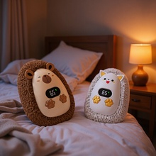 便携严选智能数显毛绒暖手宝户外充电迷你暖宝便携式礼物暖手神器