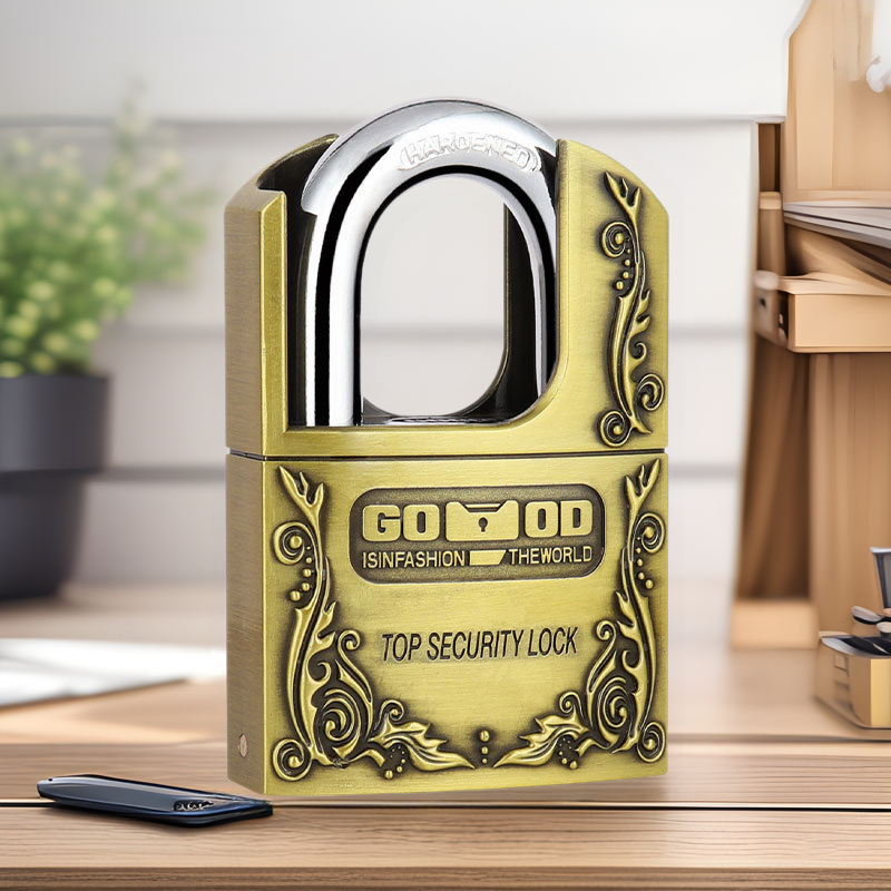 C3-60 Antique Padlock Anti-Theft Anti-Pry Waterproof Anti-Drill Padlock Garden Door Lock Anboud Anboud