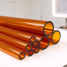 黄色琥珀色高硼硅玻璃管 高透明彩色圆管空心棕色空心管量大价优