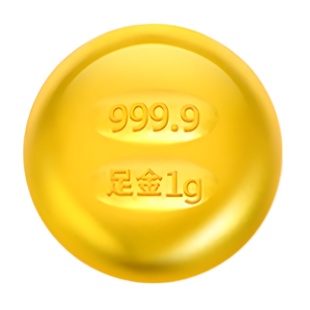 Qianxin Jewelry 999 Gold Small Gold Bean 24k Gold Solid Investment Collection Gold Pimple Piggy Bank Spot Wholesale