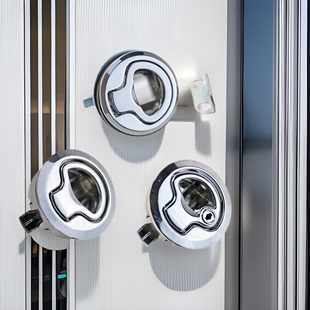 Internal and external pressing type buried secret hand lock rollers box drawer lock panel lock MS739-3/2