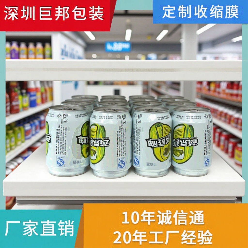 六联装啤酒专用PE热收缩袋 12瓶装啤酒专用PE收缩袋 24瓶用收缩袋