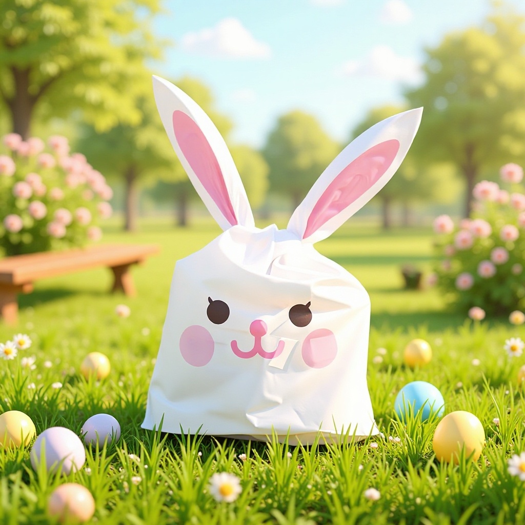 特大号可爱长耳朵小兔子糖果袋饼干袋牛轧糖袋点心面包袋 50个装