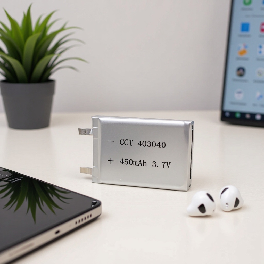 厂家直供403040-450mAh3.7电动玩具锂电池蓝牙音箱儿童电池可充电