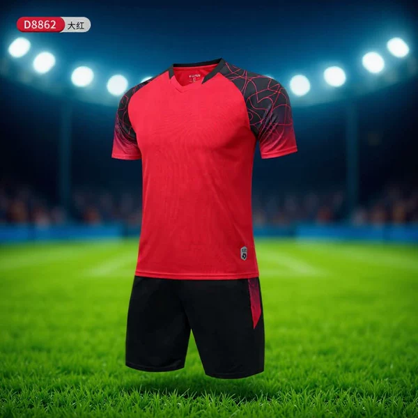 Cross-border children's football uniform suit Boys Primary School students football training team uniform short sleeve jersey printed printing