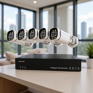 Wholesale Poe4-Way 5Mp Camera Set Full Color Night Vision Hd Video Recorder Alarm Push Surveillance Camera
