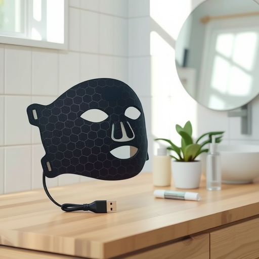 New LED Silicone Beauty Mask Household Red and Blue Light Mask Spectrometer Infrared Photon Rejuvenation Large Row Light