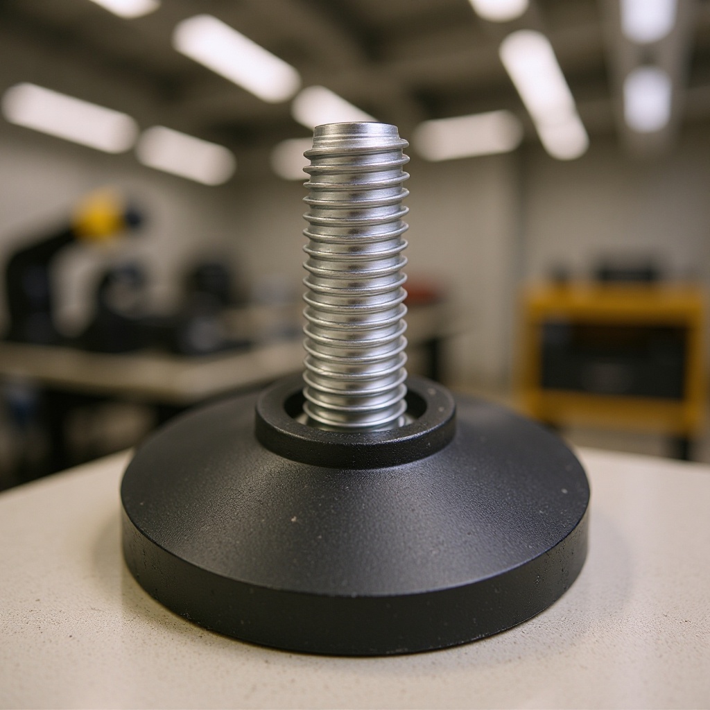 东莞厂家热卖38mmM8家具斜面可调脚塑料底脚塑胶调节脚 家具调整