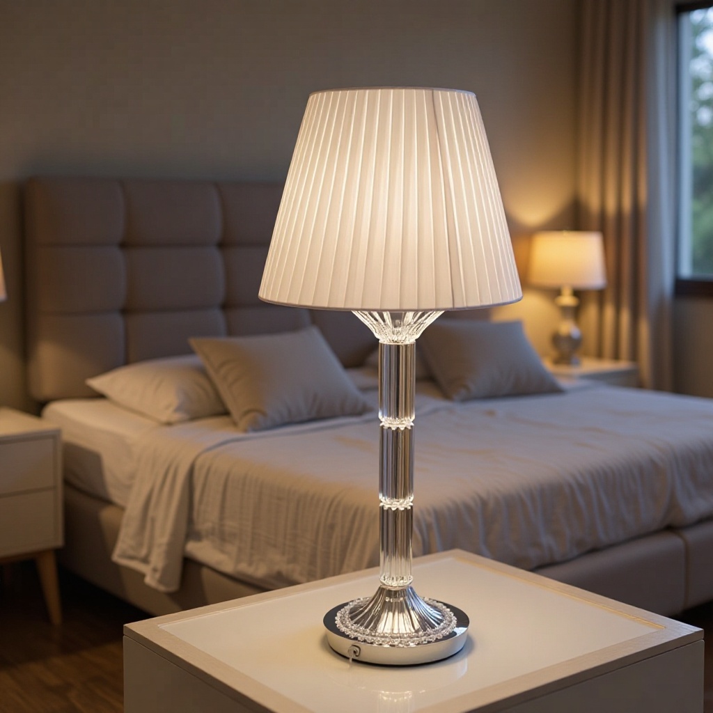 法式轻奢千夜水晶台灯 书房卧室床头灯 酒店餐厅婚庆装饰台灯批发