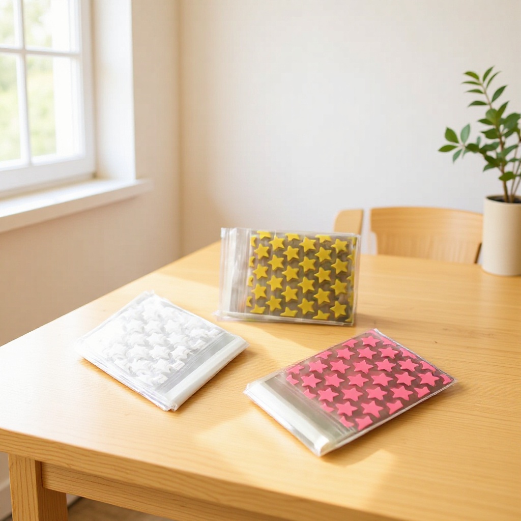 星星opp自黏袋塑料袋ins风小卡物料打包袋明信首饰袋分装袋批发