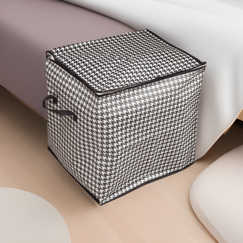 Bolsa de almacenamiento de edredón de pata de gallo, caja de almacenamiento de ropa, embalaje de caja de almacenamiento de ropa de armario de gran capacidad