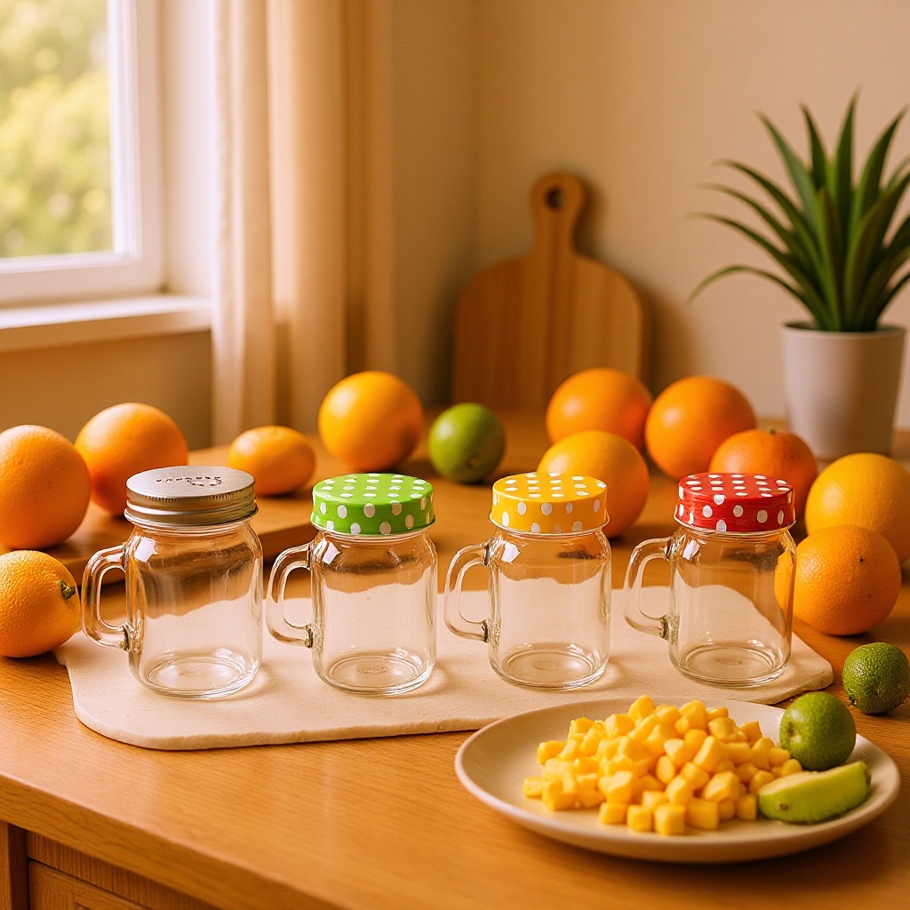 厂家直供玻璃调味罐套装 玻璃储物罐调料瓶 杂粮玻璃包装容器