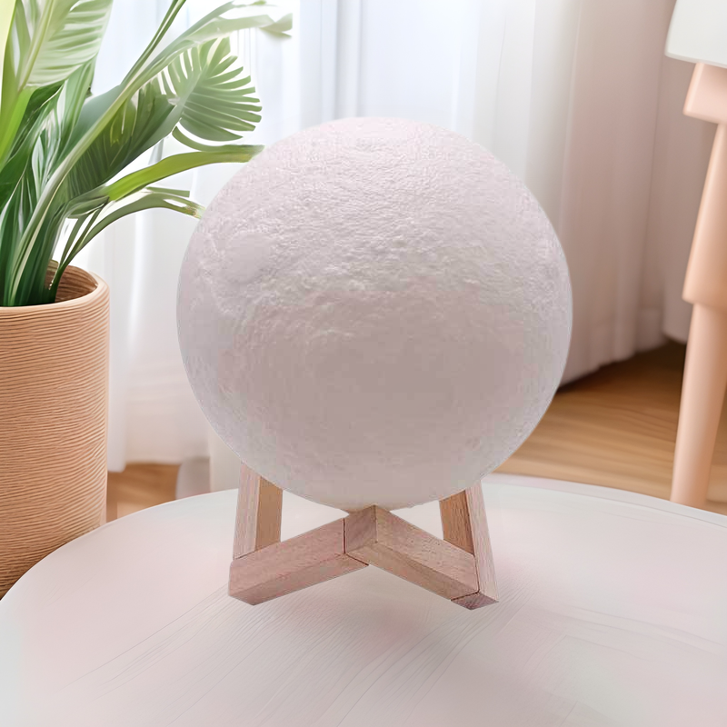 Moon lamp led moon lamp bedroom bedside lamp holiday gift warm table lamp printing vinyl creative night light
