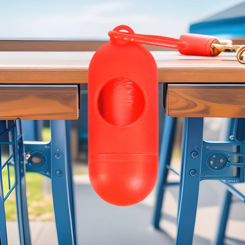 Оптовый диспенсер для пакетов для уборки за животными в форме таблетки, подвесной, для кошек и собак, пустой контейнер для хранения мусорных пакетов