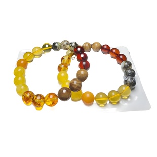 Natural Raw Ore Amber Beeswax Duobao Bracelet Oreo Hua Po Blue Po Blood Po Genpo Old Beeswax Diy Explosions