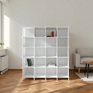 Plastic Storage Rack, Storage Cabinet, Assembled Bookcase, Storage Rack, Combination Cabinet, Nordic Style, Minimalist