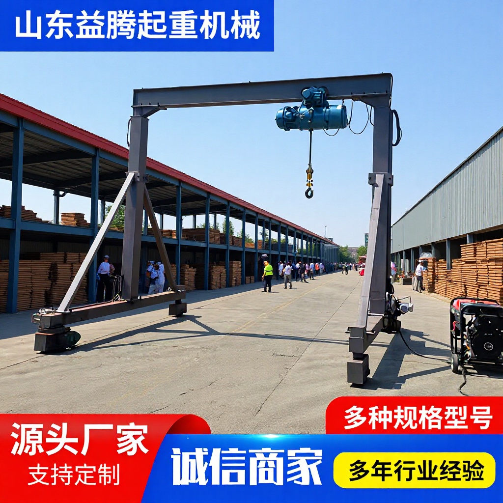 电动龙门架起重机工厂车间1吨3吨手推龙门架起重机 小型龙门架
