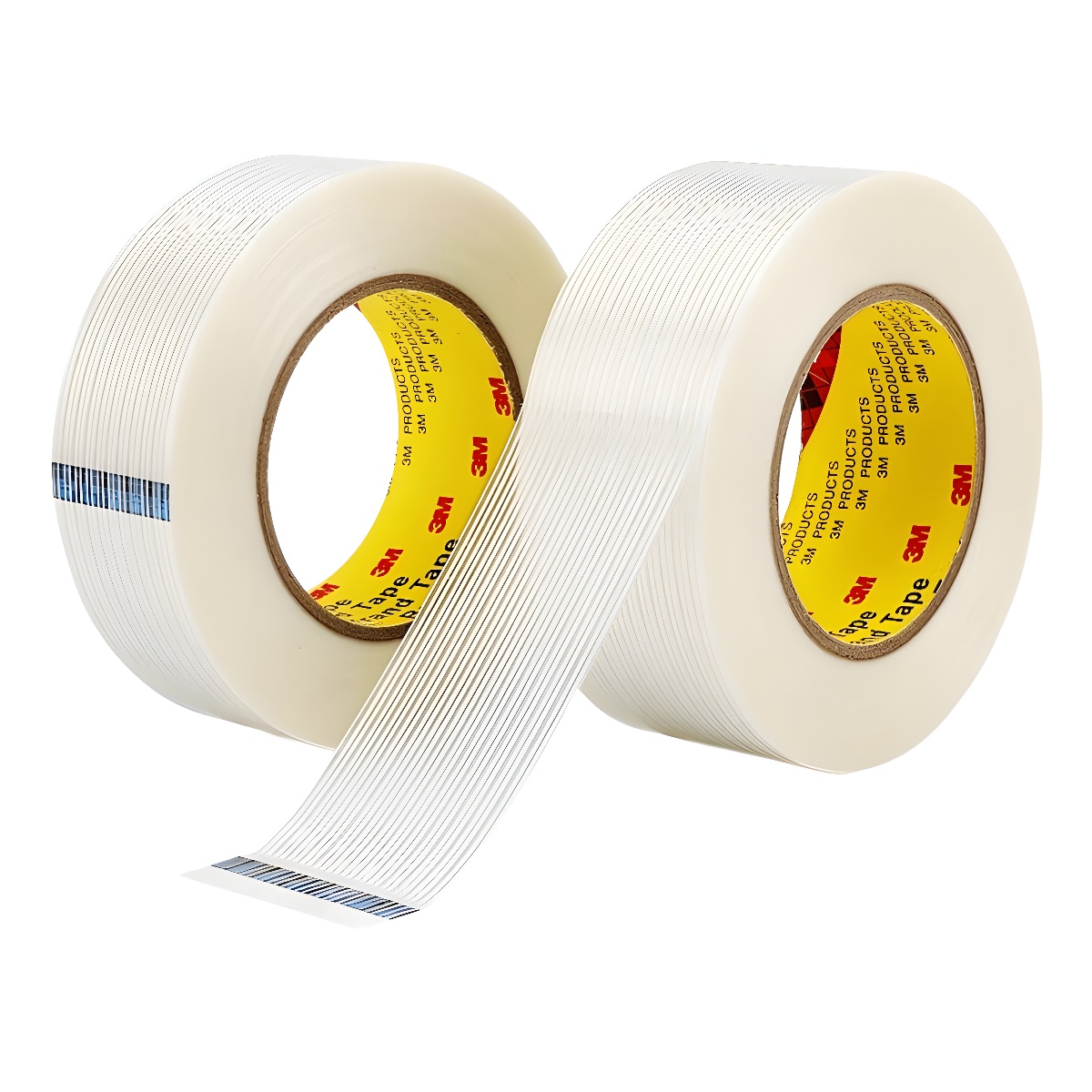 3M 8915纤维胶带锂电池捆绑打包重物捆绑固定无痕玻璃条纹纤维胶