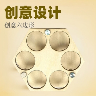 Factory creative hexagonal honeycomb GOLF rack GOLF wooden decoration combination GOLF display rack