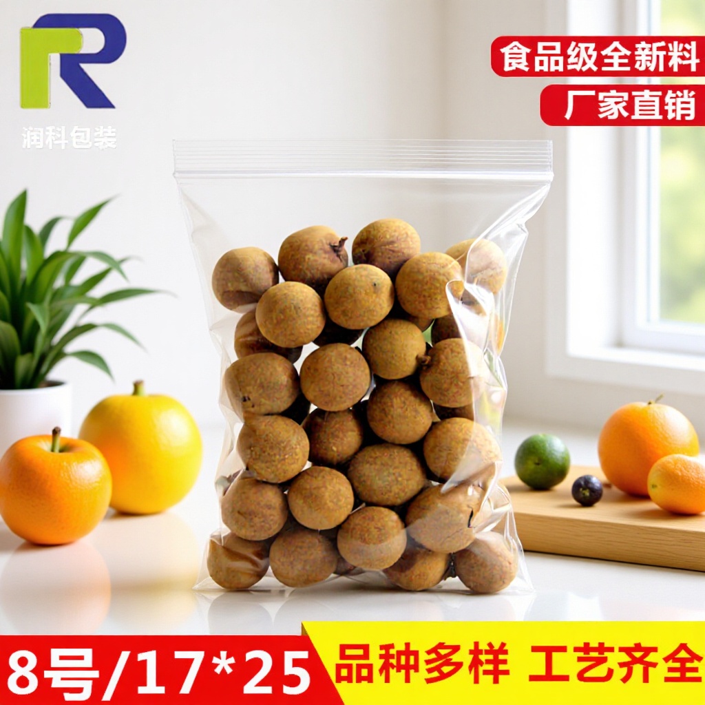 袋子加厚透明封口袋 食品塑料袋包装密封袋 直销坚果食品自封袋