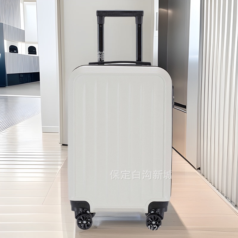 Travel Carry-On Suitcase 20 Lightweight Popular Student Universal Wheel Fresh Ultra-Light Fashion Men and Women Business Pure Color Elegant White