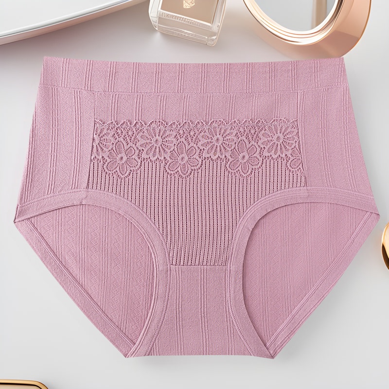 Middle-aged and elderly mother's underwear pure cotton breathable high waist women's plus size underwear extra large leak-proof belly shaping briefs