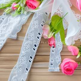 全棉无弹花边刺绣水溶棉布服装内衣文胸童装辅料低价厂家批发