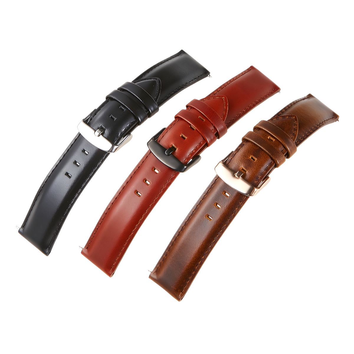 Smart Watch Strap Italian First-Layer Genuine Cowhide Leather Retro Dw Switch Quick-Release Lug 18/20/22mm Watch Strap