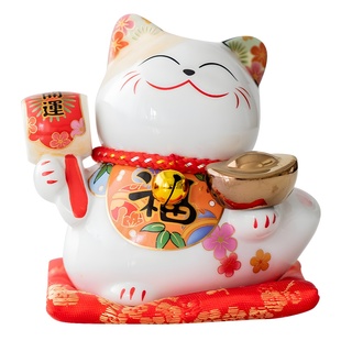 Luckcat ornaments ceramic creative piggy bank gift home decoration gift living room home cashier Luckcat