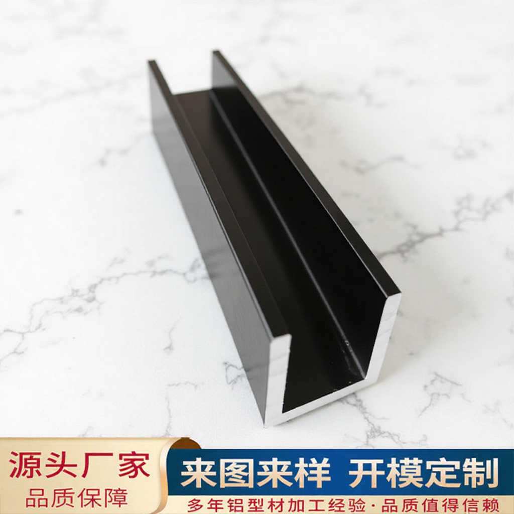铝合金u型槽 卡板装饰槽 衣柜橱柜背景墙修边条 厂家批发