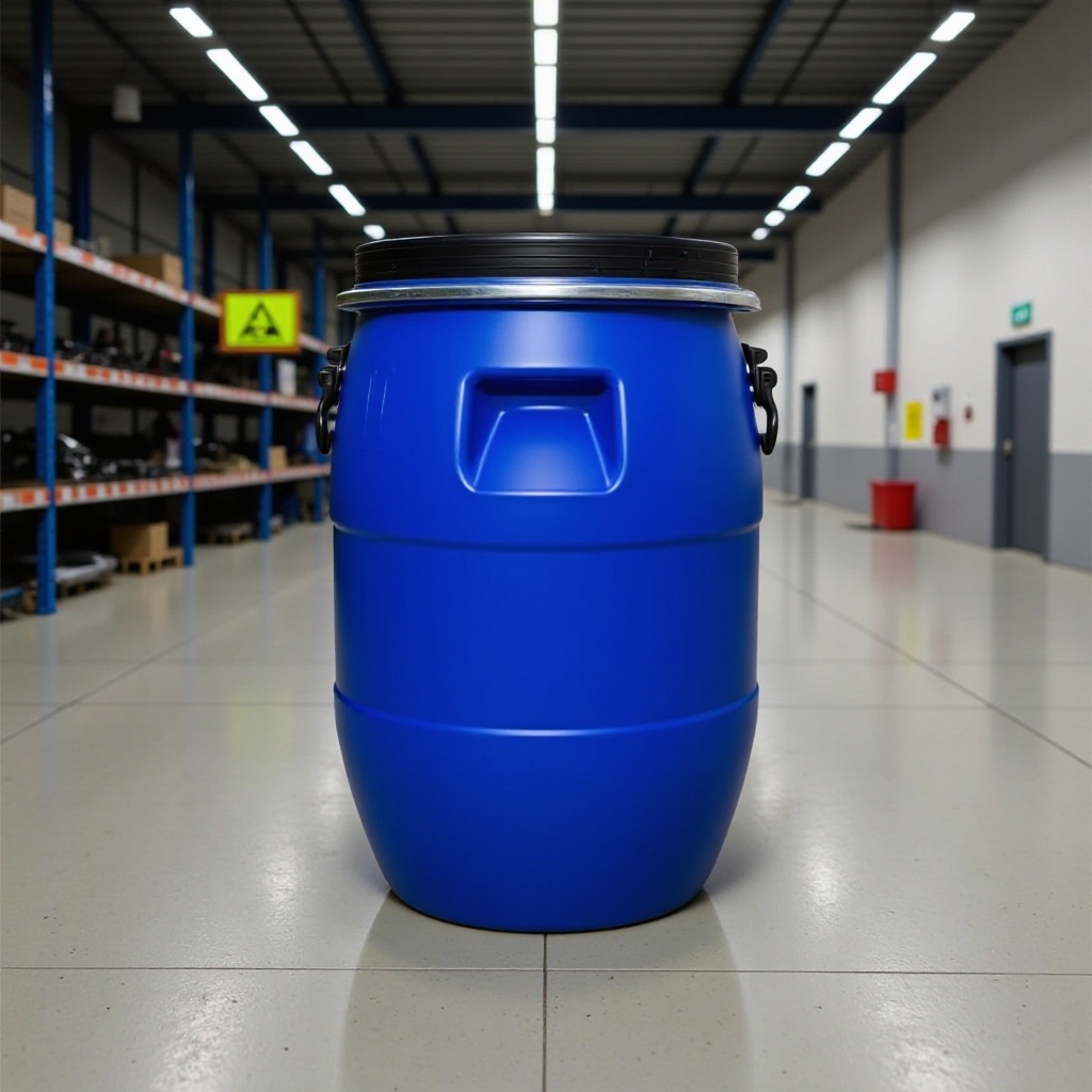 水路运输危化品50L升公斤塑料化工桶抱箍桶升法兰桶大口商检包装