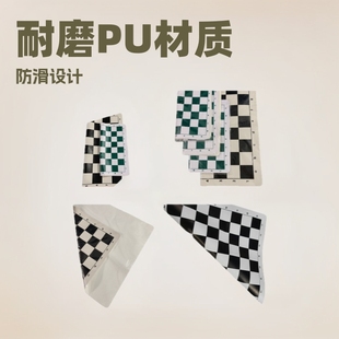 Chess Portable Leather Pu Chessboard Chess Leather Pu Velvet Chessboard Puzzle
