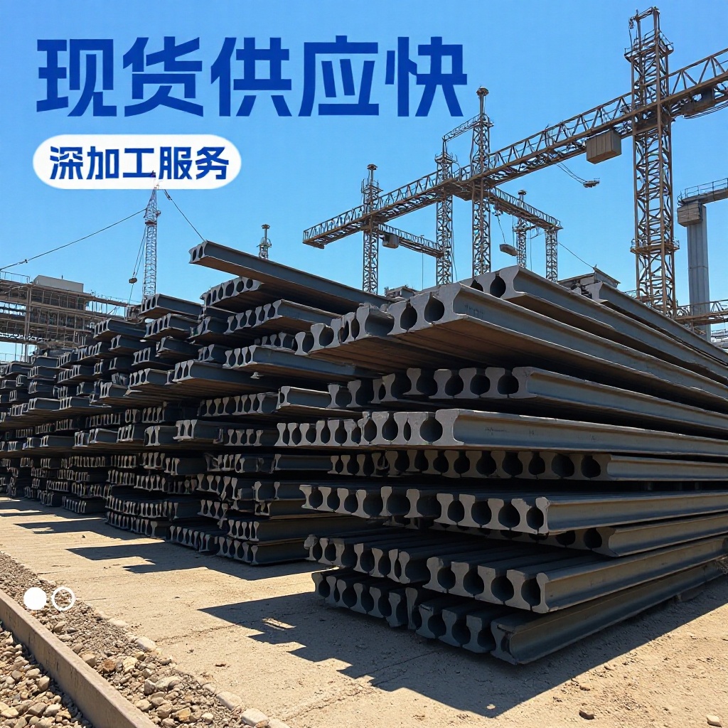 现货旧轨道专用线撤换旧钢轨长度12.5米两头带孔