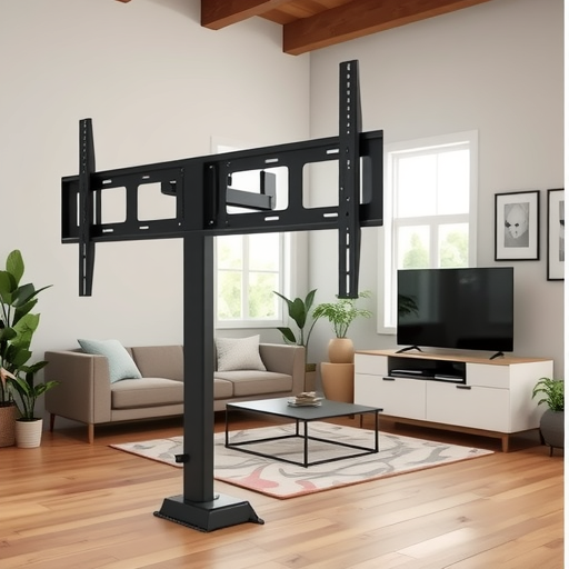 Customized 30-120 Smart Tv Adjustable Electric Bracket Remote Control Multi-Functional Telescopic Set-Top Box