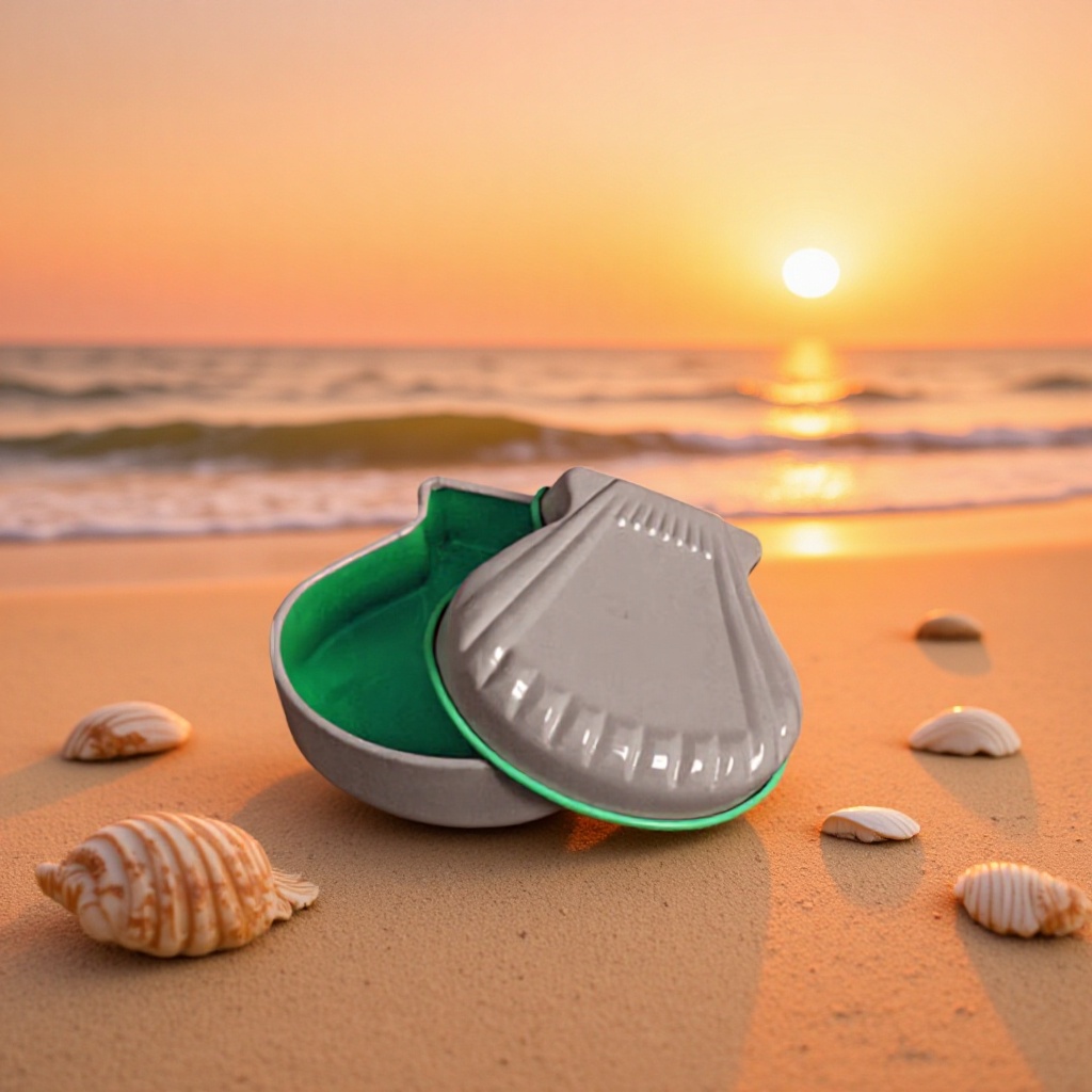 源头厂家 优惠供应精美马口铁ML-457小贝壳形铁盒 通用包装盒