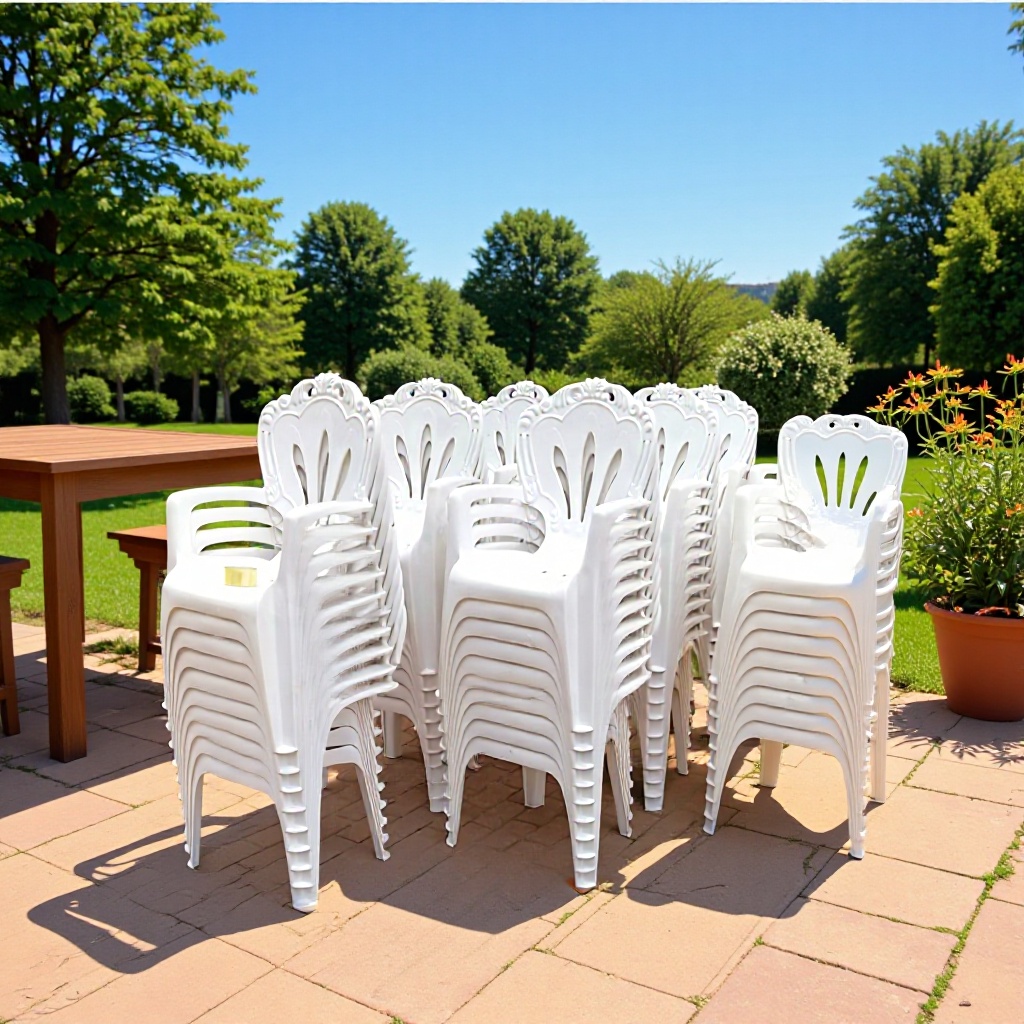 大排档塑胶桌椅户外塑料桌椅组合夜市烧烤休闲桌椅花园扶手靠背凳