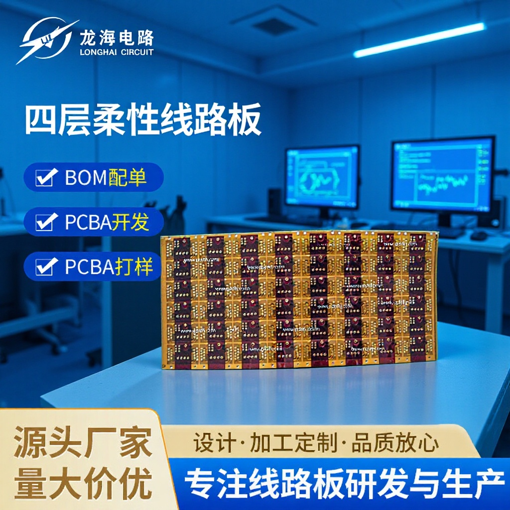 四层柔性线路板4L软板FPC柔性电路板软硬结合电路板电子