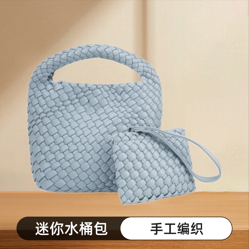 手工编织包迷你手机包菜篮子链条单肩斜挎包2025新款磁扣开合