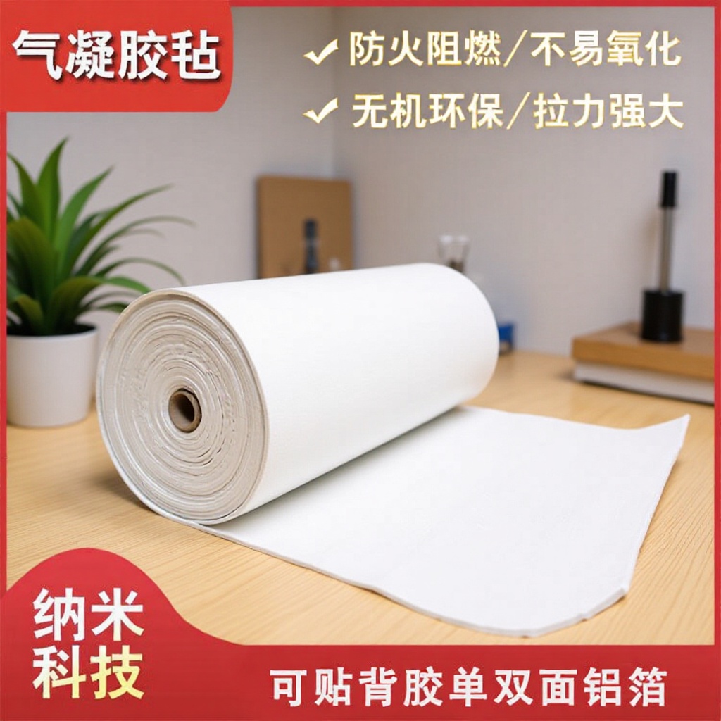 加工定制管道锅炉保温材料耐高温防火绝热保温毡二氧化硅气凝胶毡