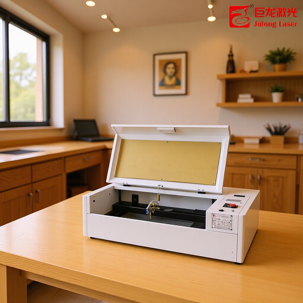 全自动桌面6040激光雕刻机小型卡纸不干胶标贴激光切割机