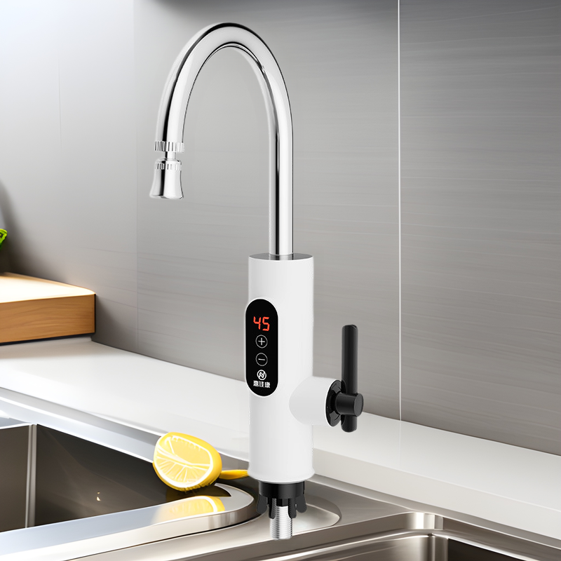 Electric heating faucet kitchen thermostatic faucet quick-heating household hot and cold dual-use water inlet instant water heater