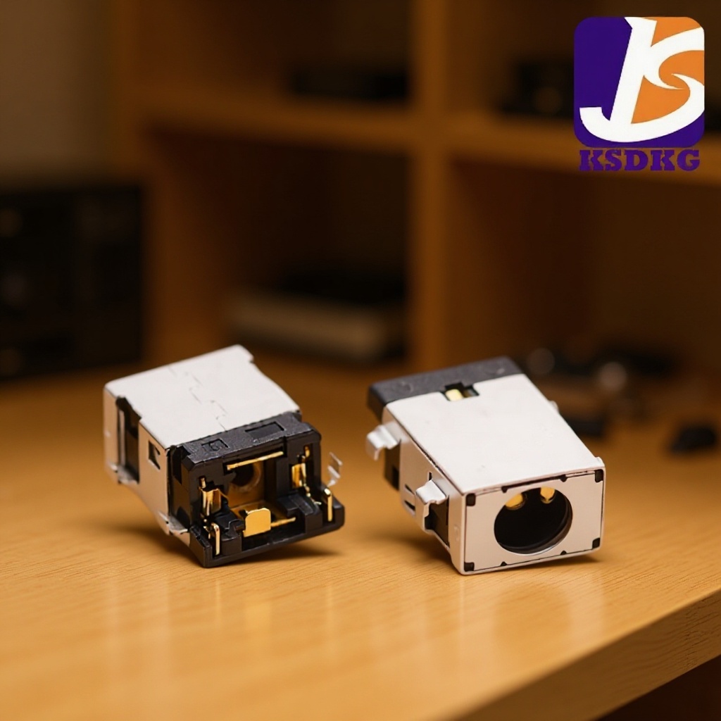 镀铜贴片DC电源插座 贴片DC母座沉板七脚 贴片DC插座5525