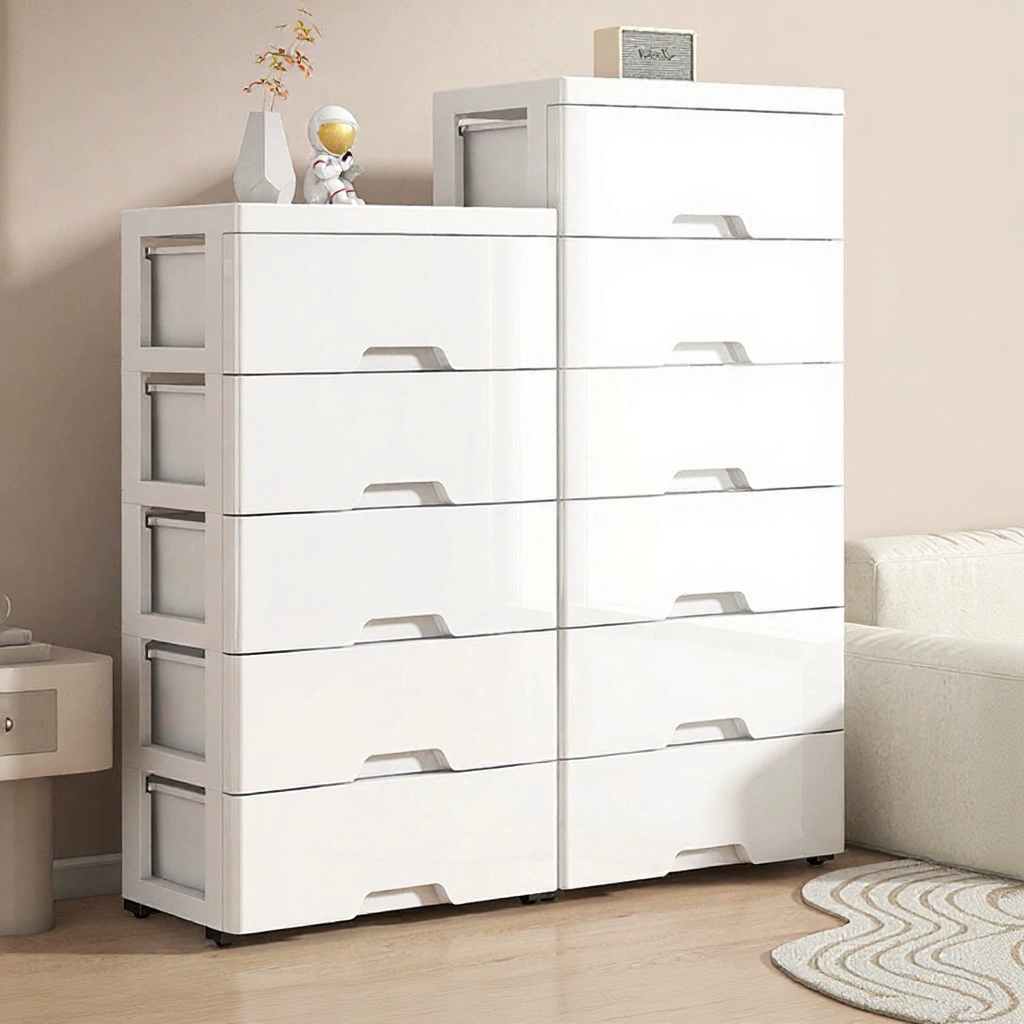 Трансграничный 35cm шкаф для хранения Пластиковый бытовой шкаф для хранения ящика с выдвижным ящиком